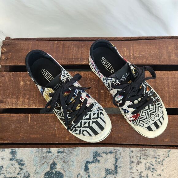 KEEN Elsa IV Aztec Women's 6.5 Canvas Low Top Shoes Casual Sneakers Lite Western - Picture 2 of 12